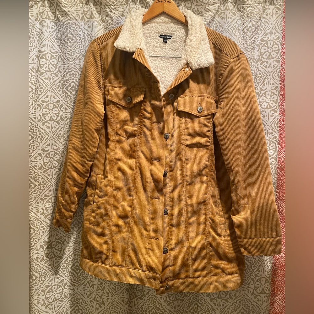 Woman’s Corduroy lined jacket.  New-ish worn only twice.